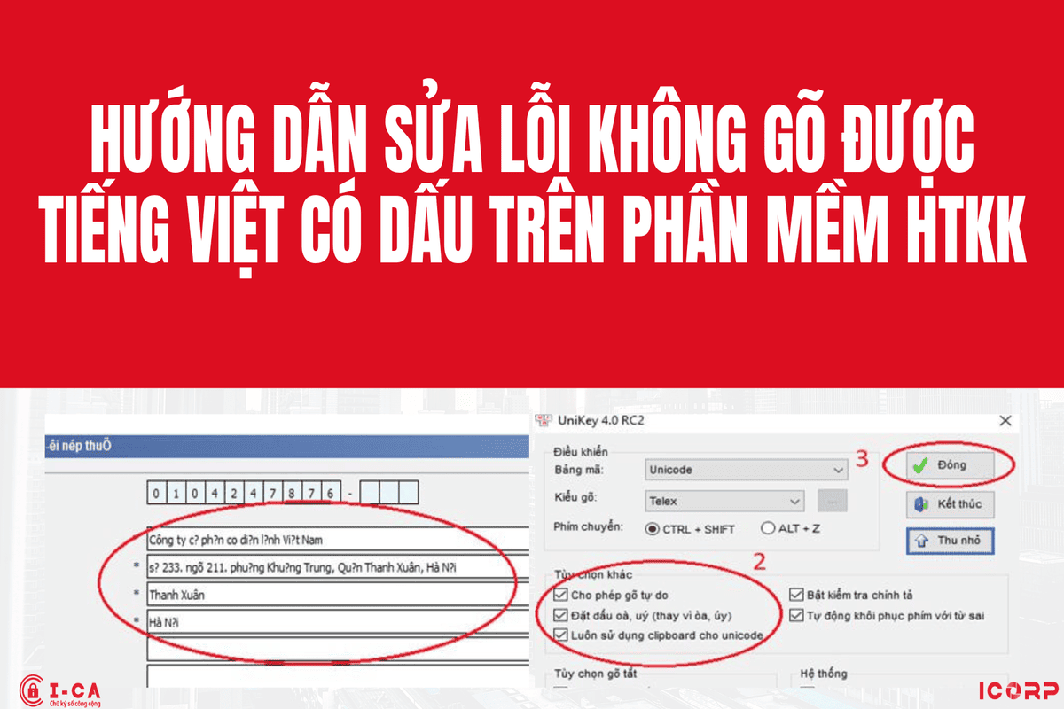 Hướng dẫn sửa lỗi không gõ được Tiếng Việt có dấu trên phần mềm HTKK